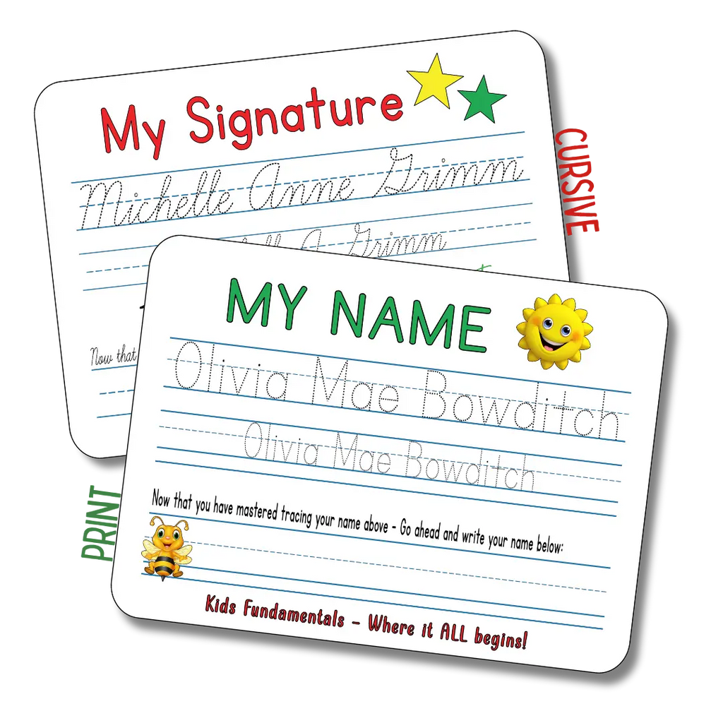 Collection of our Reusable Handwriting Practice Boards