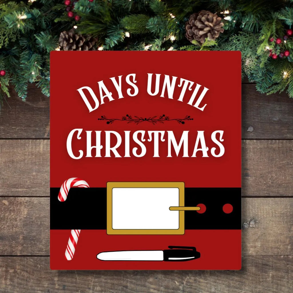 Christmas Countdown Magnet | Santa's Belt design